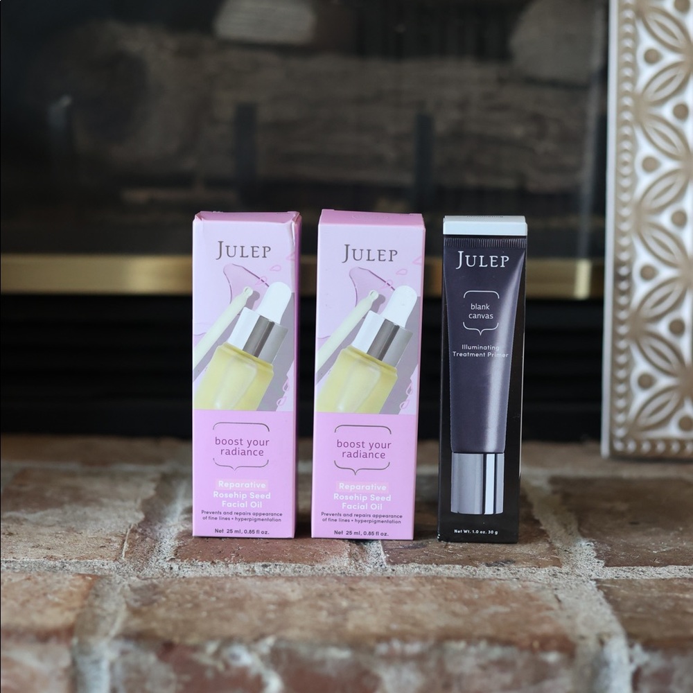 New Bundle Deal, 2 Julep Radiance Facial Oils , 1 Blank Canvas Primer